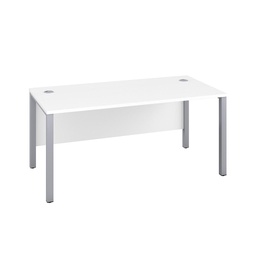 [GP1060RECWHSV] Goal Post Rectangular Desk (FSC) | 1000X600 | White/Silver | 