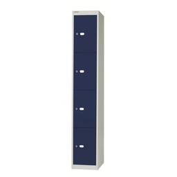 [CLK124G/B] Bisley 4 Door 30.5 Locker - Grey Blue