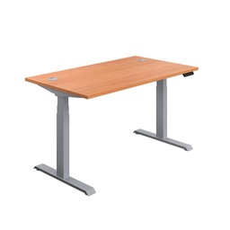 [ECSS1880CPBESV] Economy Sit Stand Desk (FSC) | 1800 X 800 | Beech/Silver | 