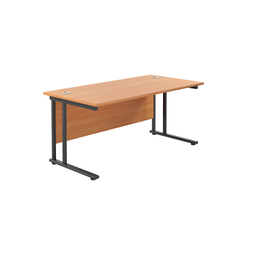 Twin Upright Rectangular Desk